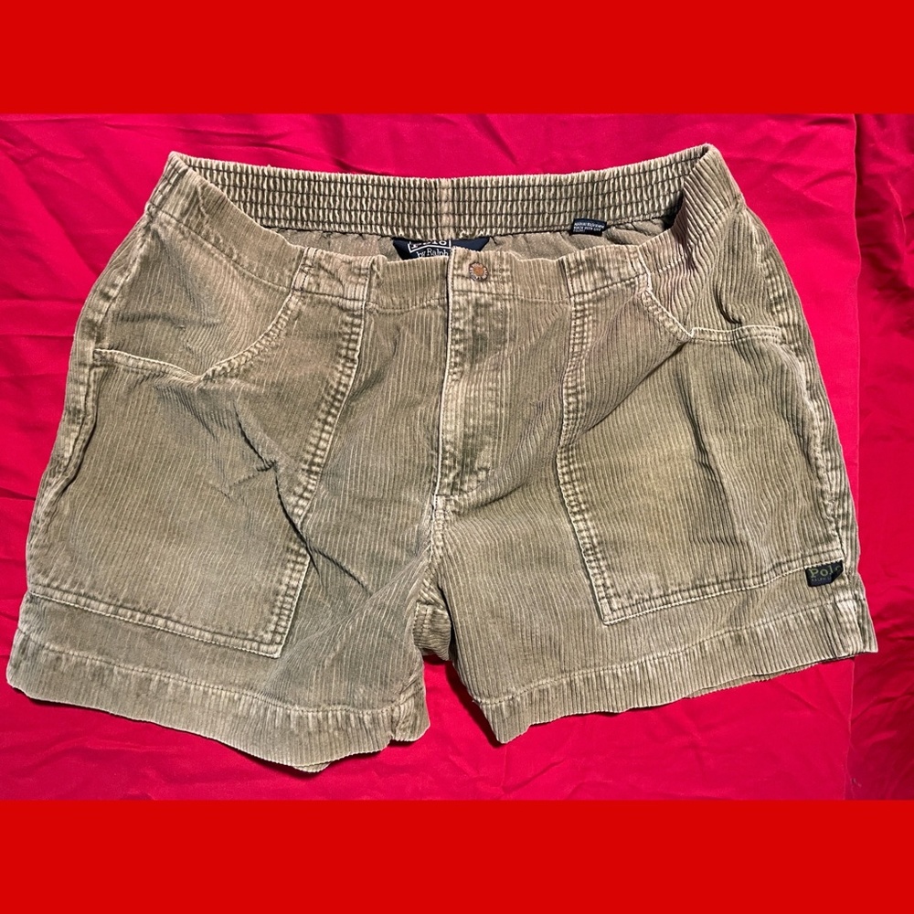 Vintage Polo Corduroy Men's Shorts 1980s 34W